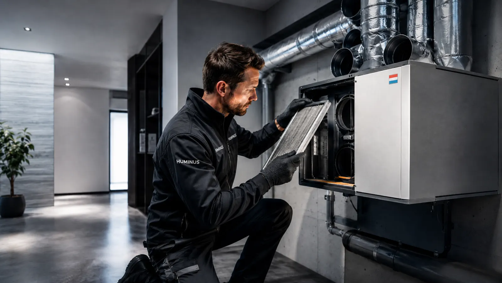 Technicien HUMINUS nettoyage VMC double flux Luxembourg
